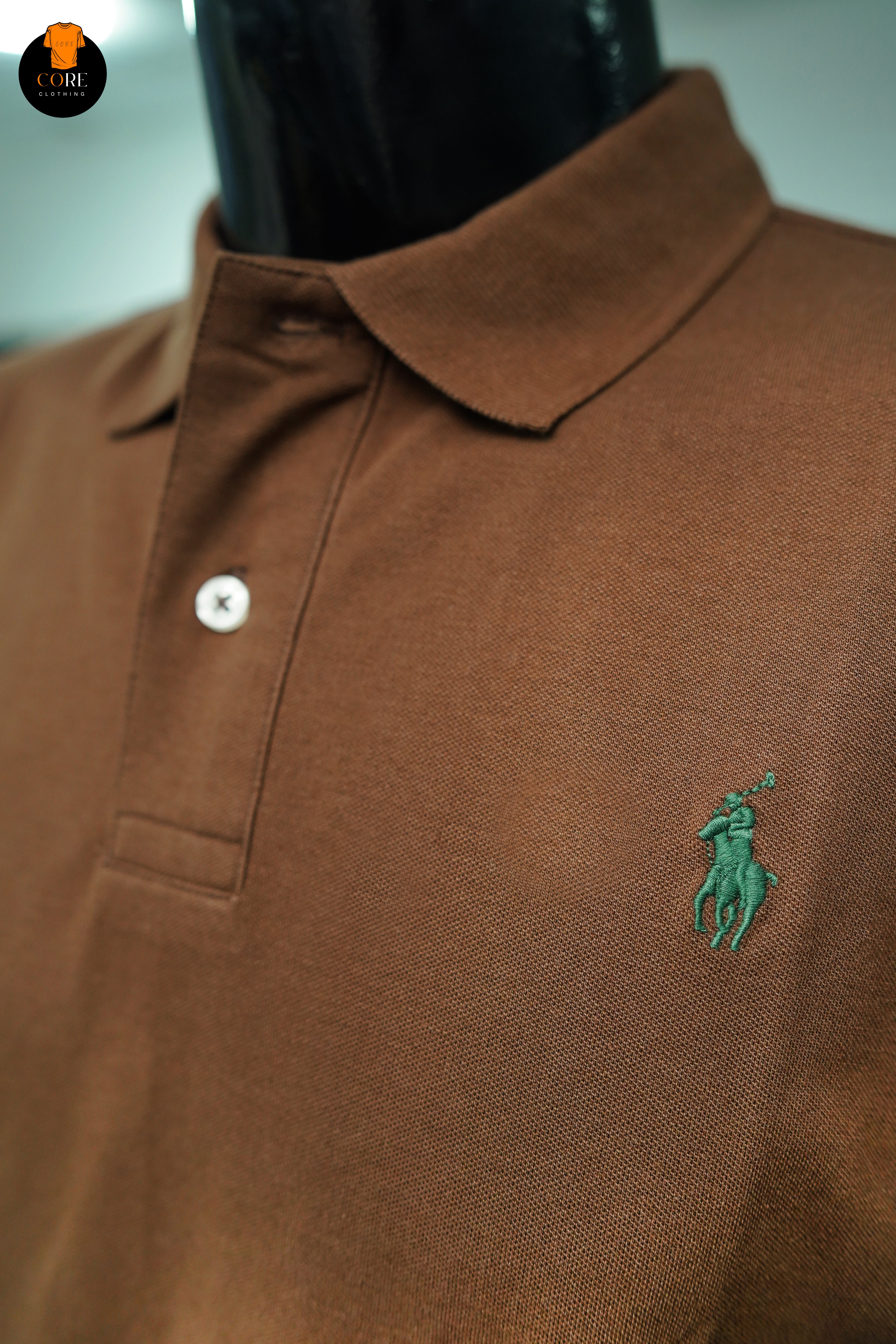 RL Small Pony Logo Polo Shirt - Brown