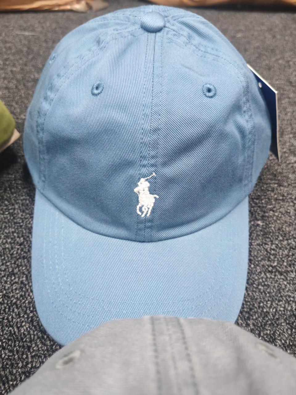 RL Sun Cap (Small Pony) - Light Blue