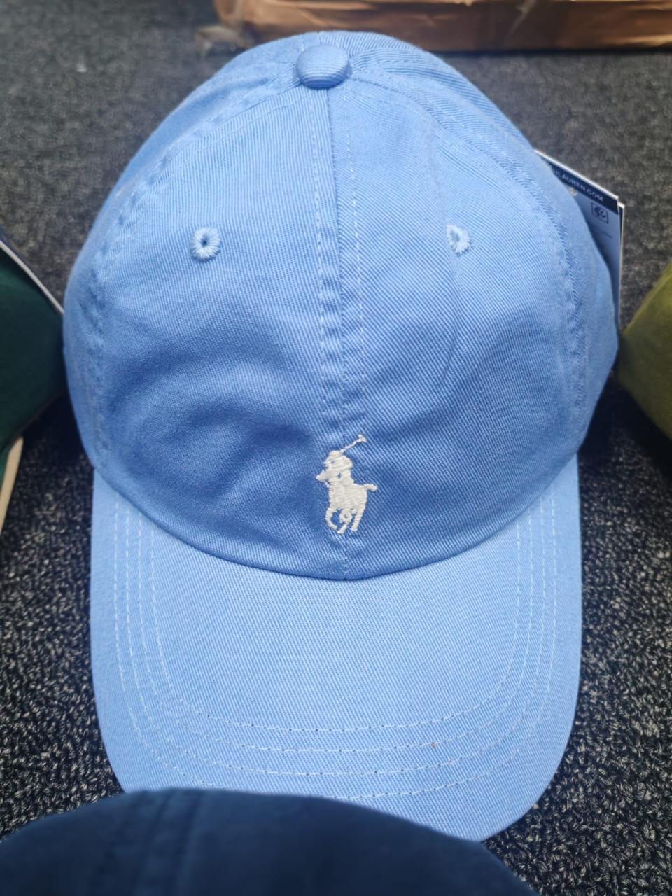 RL Sun Cap (Small Pony) - Light Blue