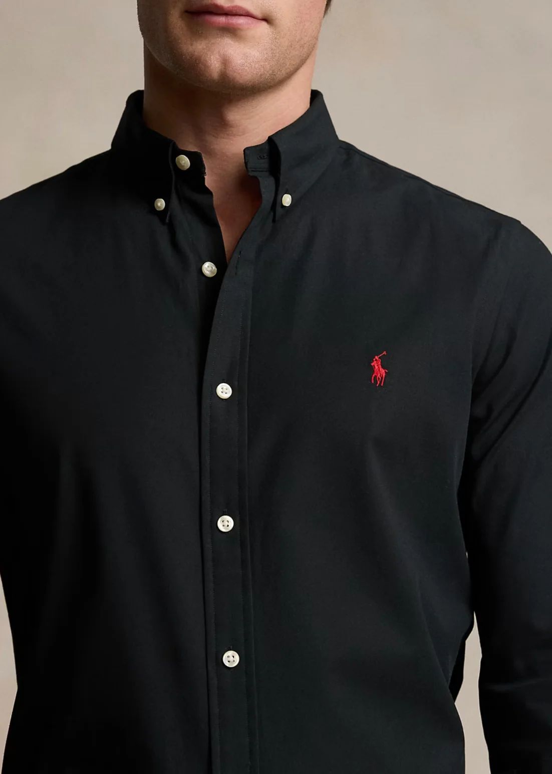 RL Button-Down Collor Shirt - Black