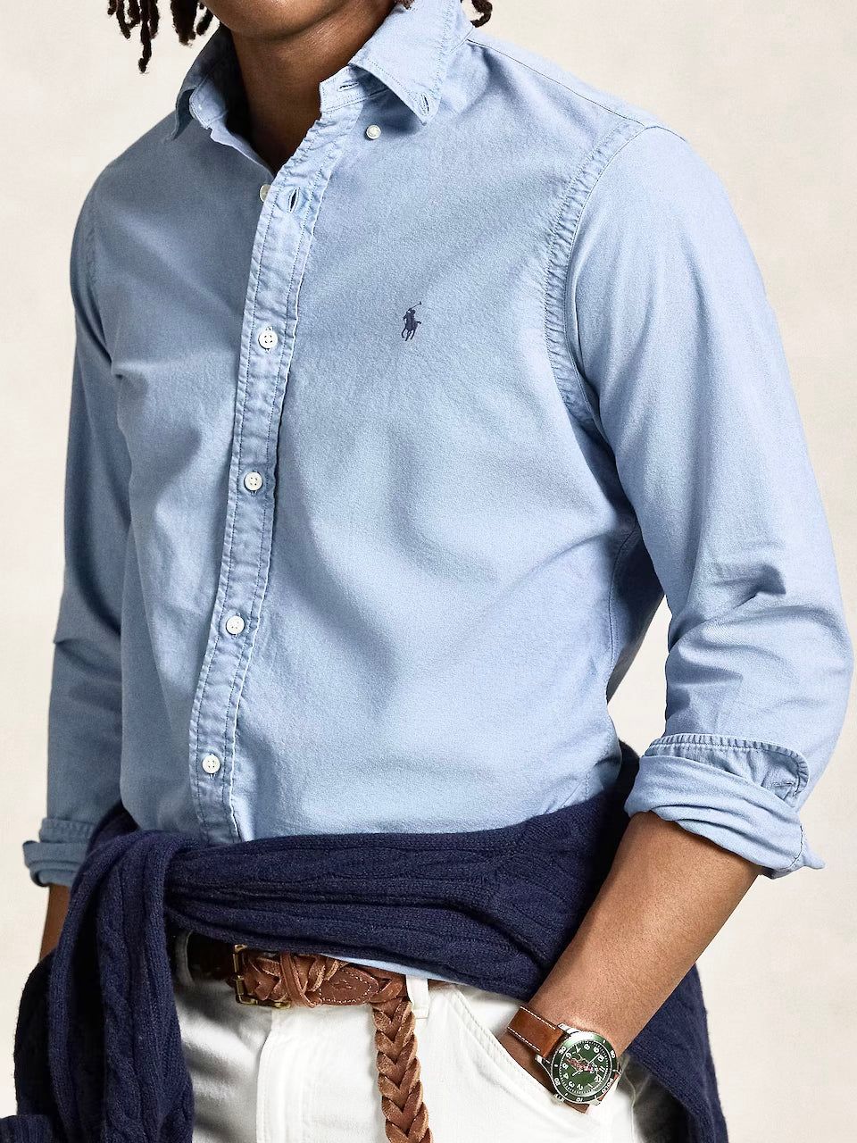 RL Button-Down Collor Shirt - Violet