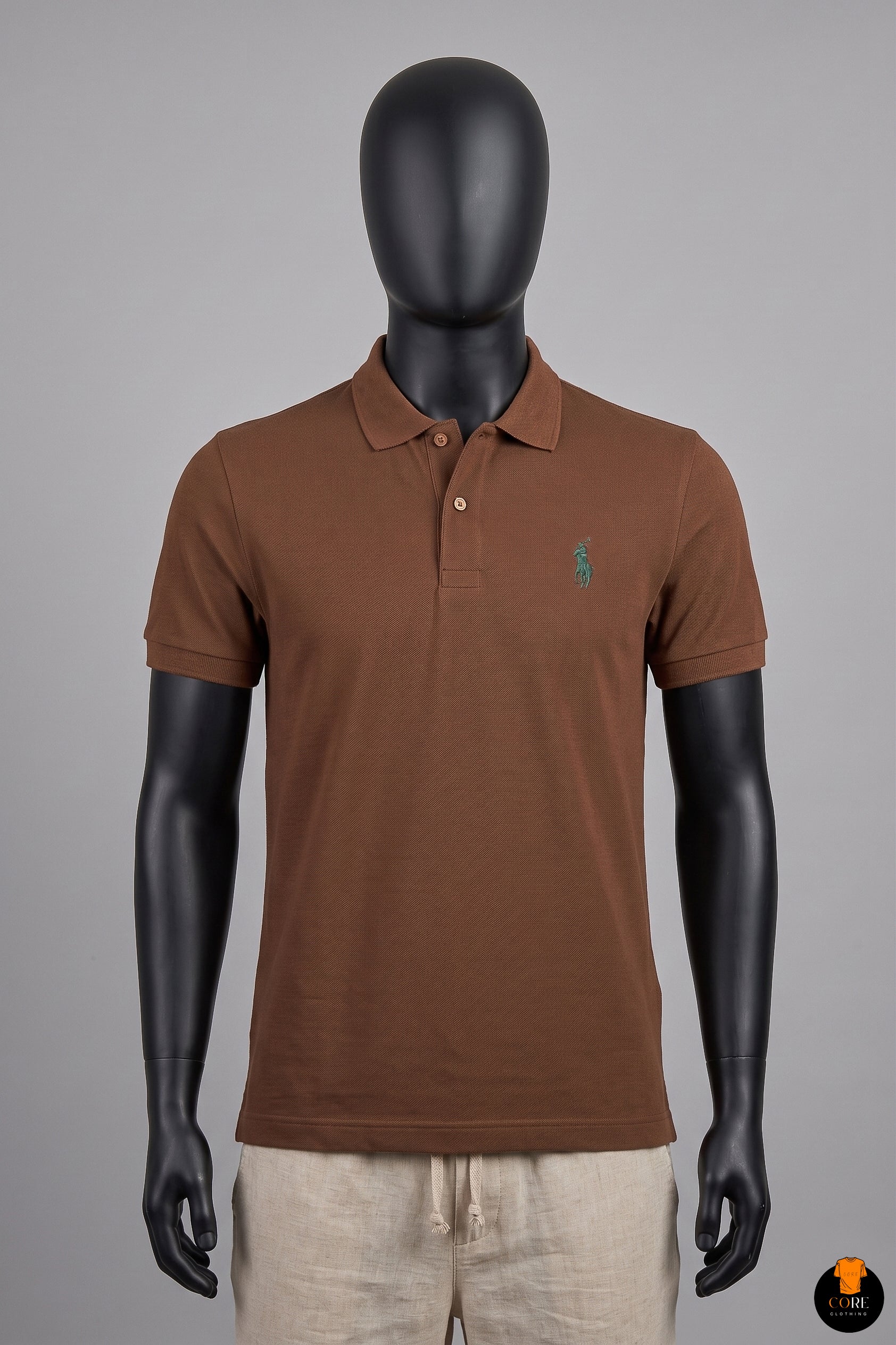 RL Small Pony Logo Polo Shirt - Brown