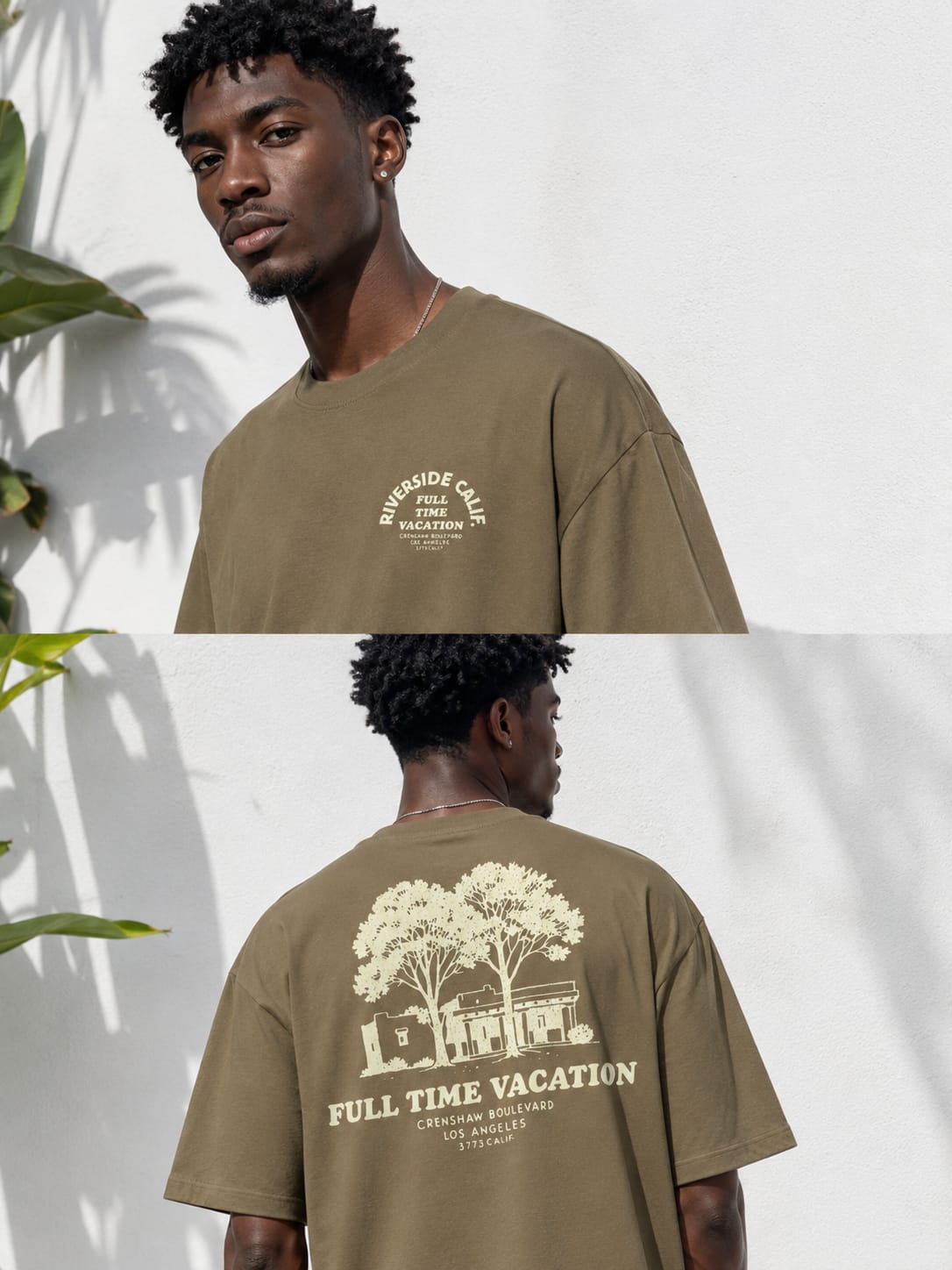 P&B Oversized T Shirt- Olive Green