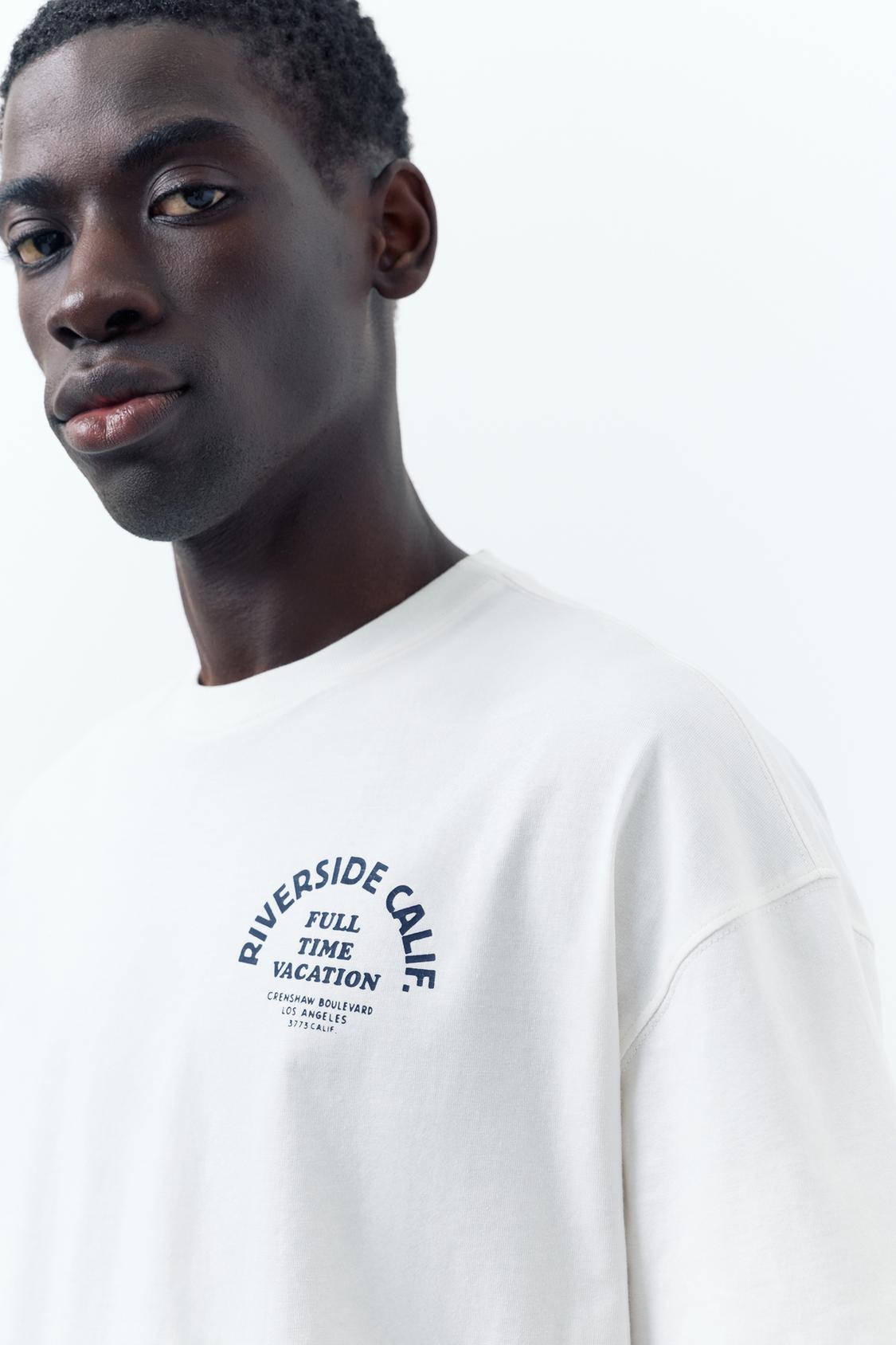 P&B Oversized T Shirt- Creamy White