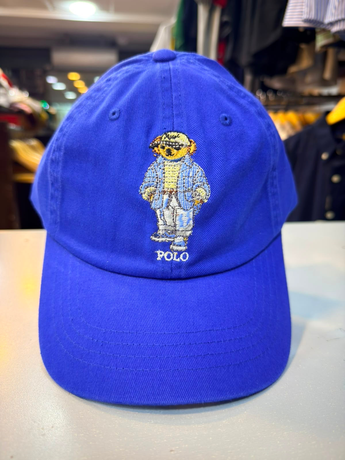 RL Bear Sun Cap - Royal Blue (Sky Blue Logo)