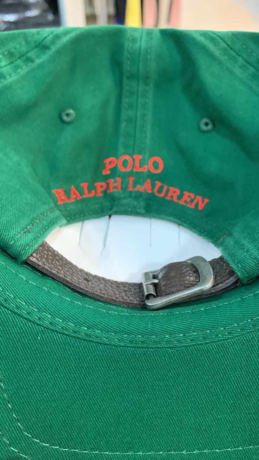 RL Bear Sun Cap - Green (White Logo)