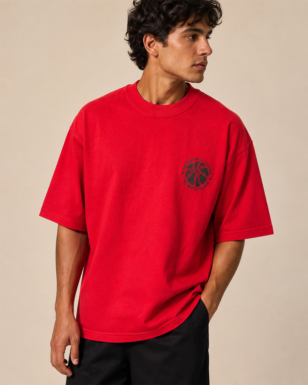 ZR Oversized T Shirt- Red
