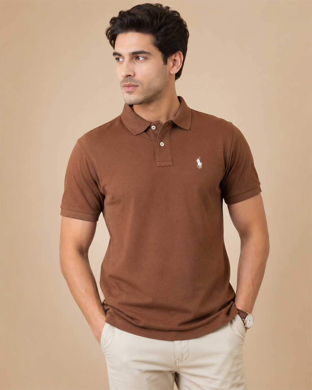 RL Polo Shirt - Dark Brown