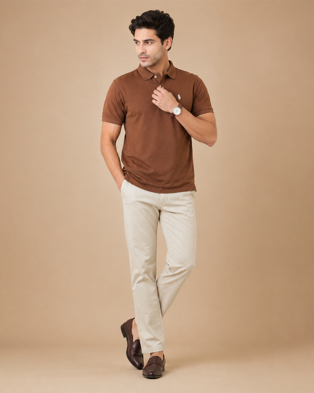 RL Polo Shirt - Dark Brown