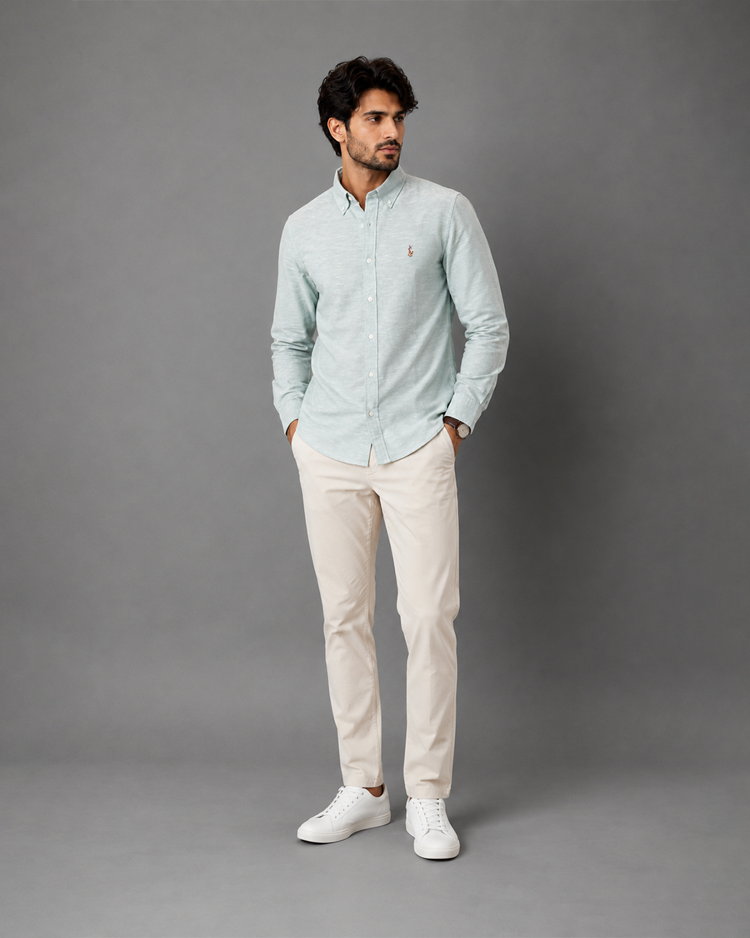 RL Linen Shirt - Green