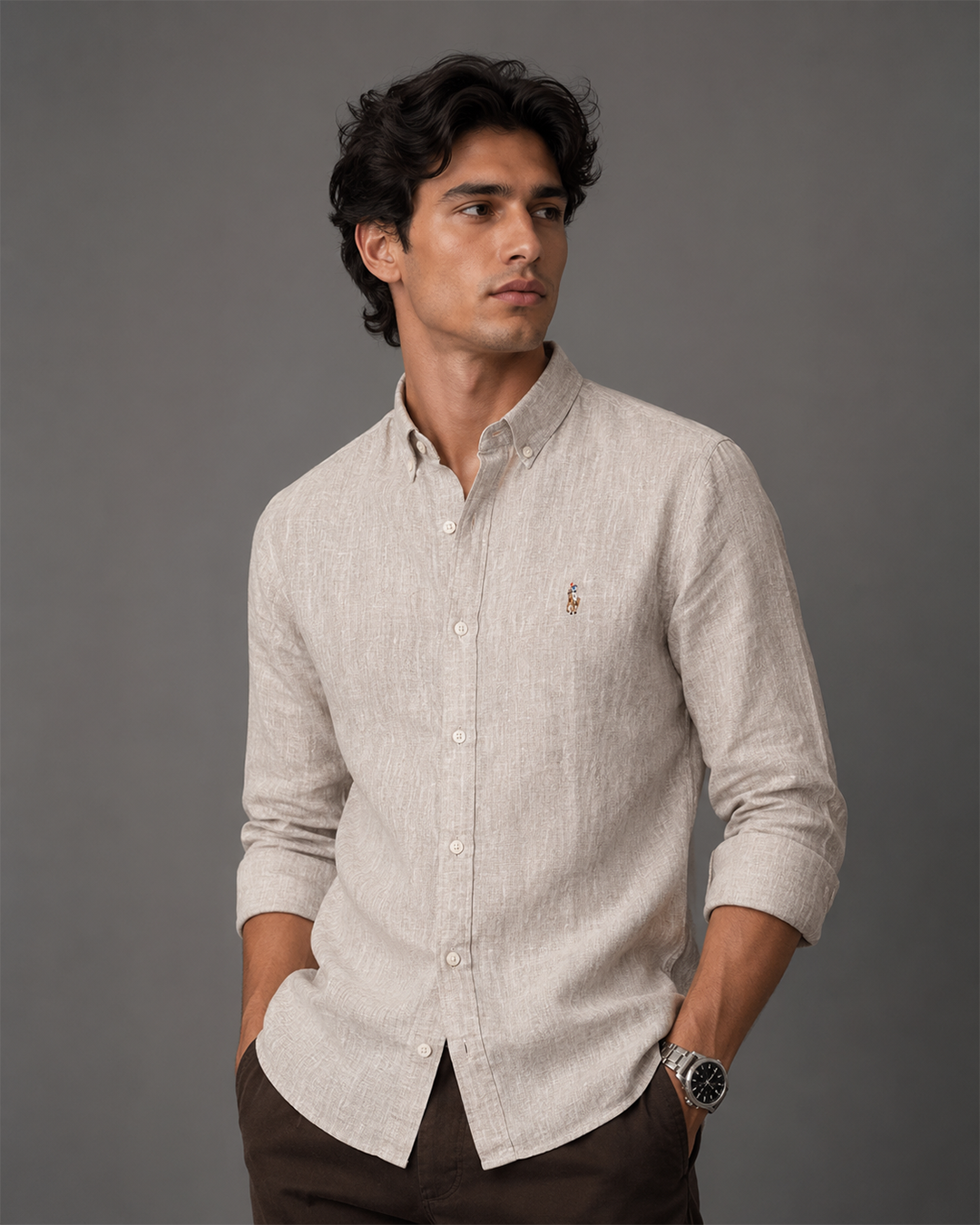 RL Linen Shirt - Beige