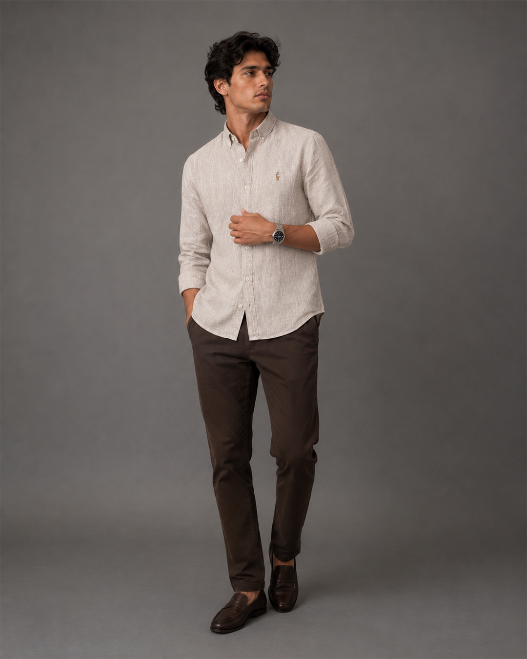RL Linen Shirt - Beige
