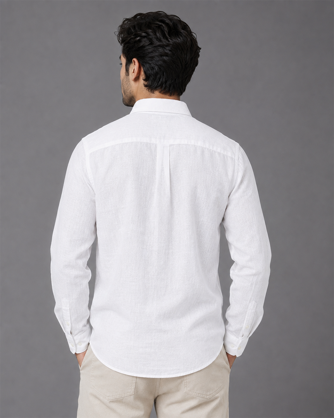 RL Linen Shirt - White