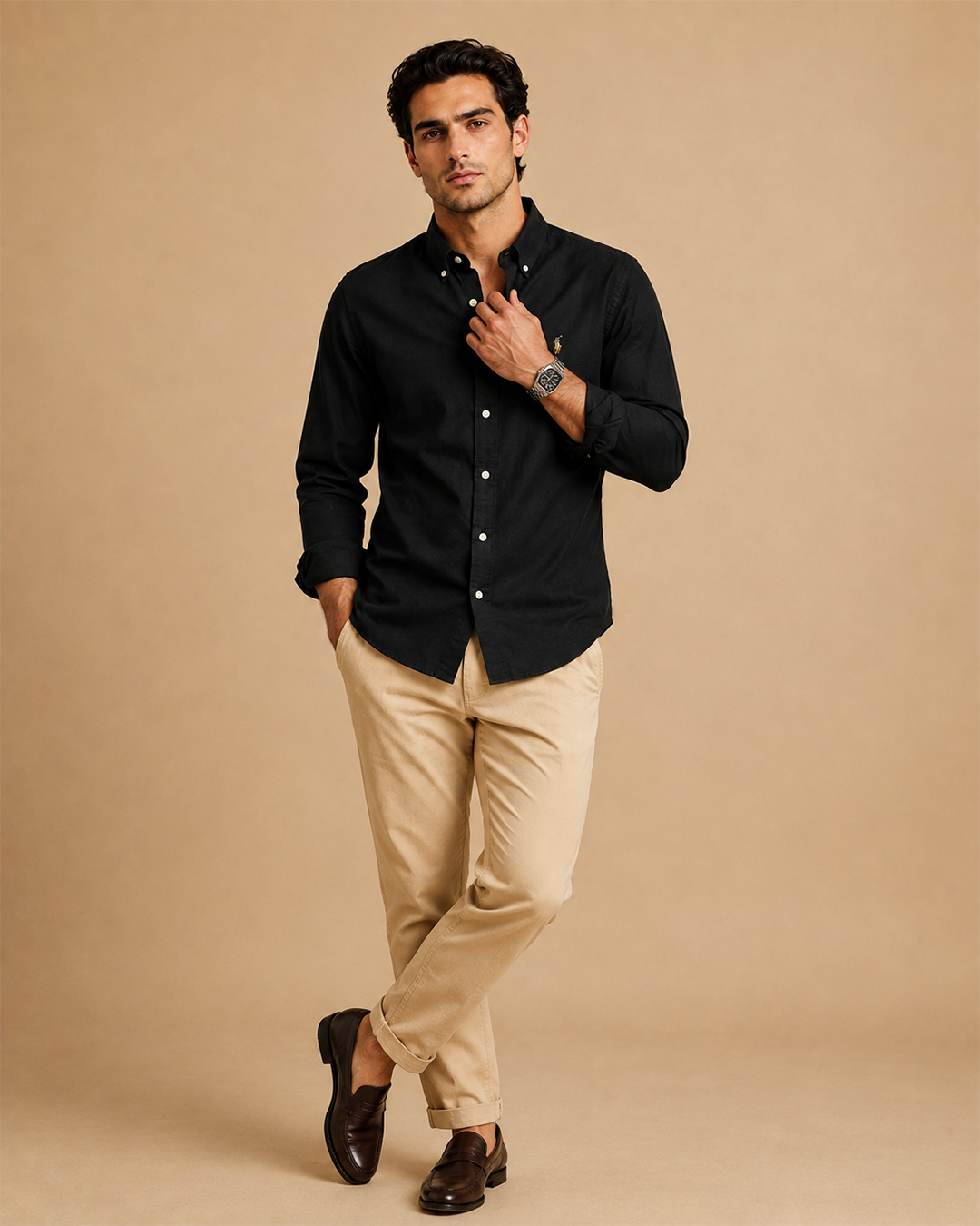 RL Linen Shirt - Black