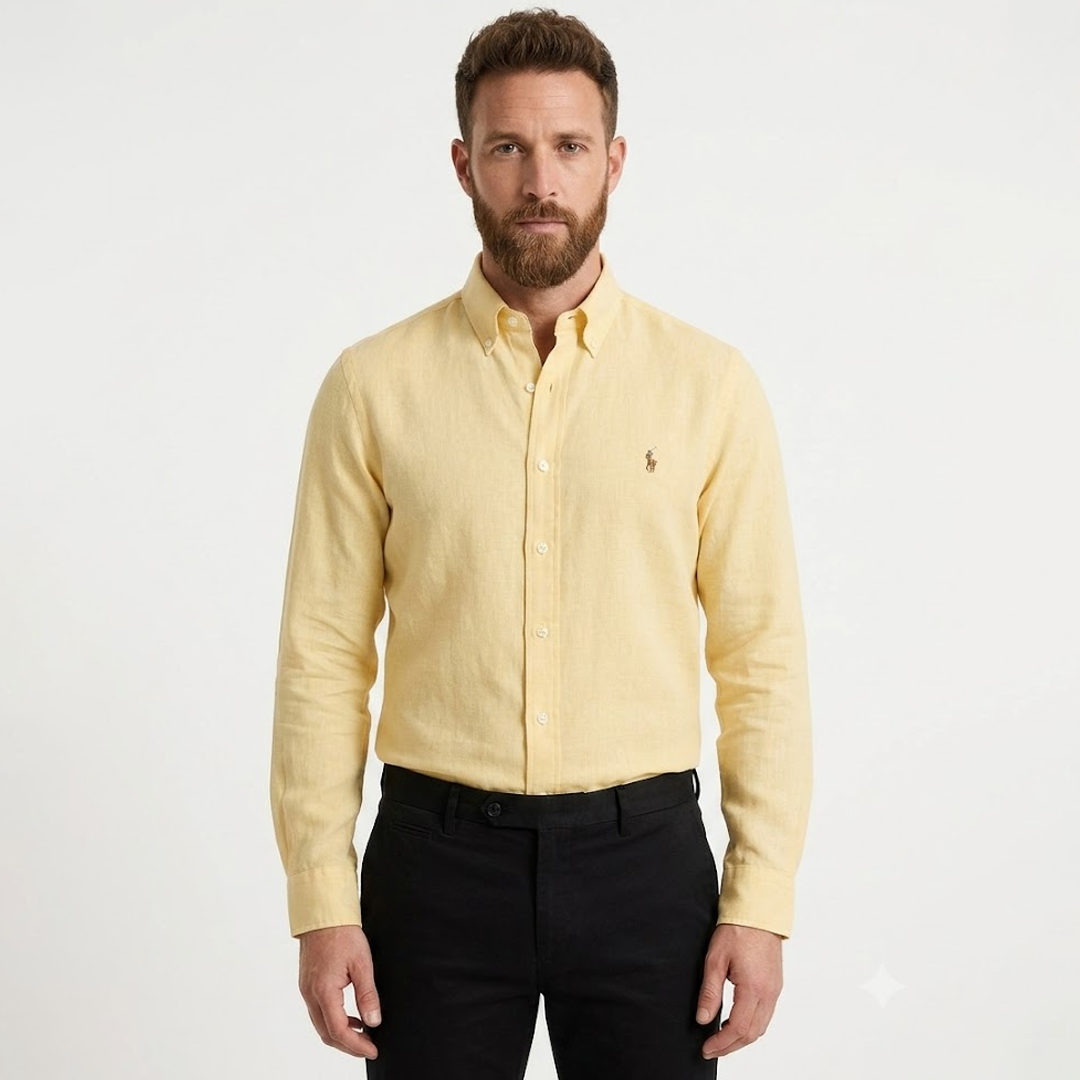 RL Linen Shirt - Light Yellow