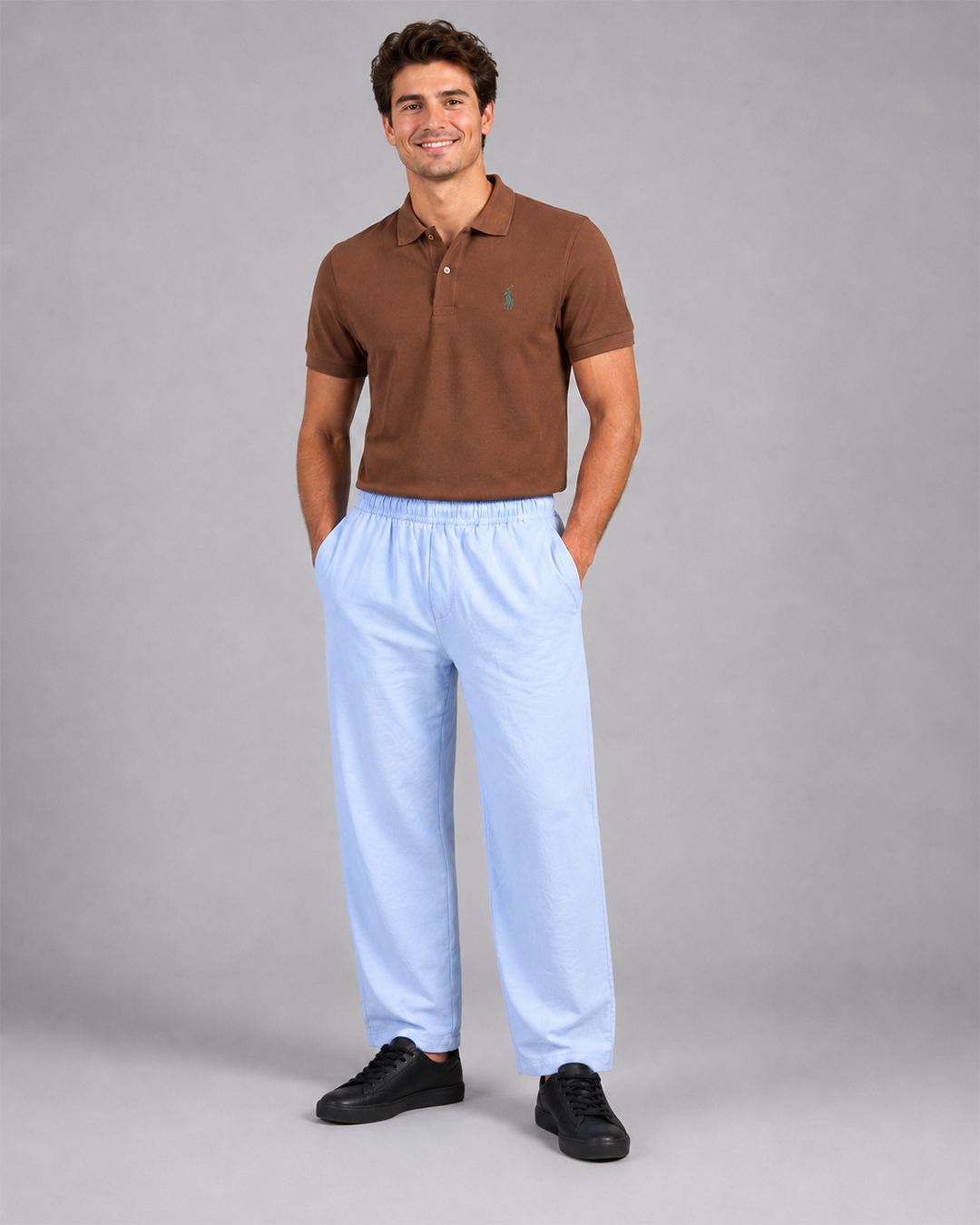 Brshka Pique Trouser Unisex - Sky Blue