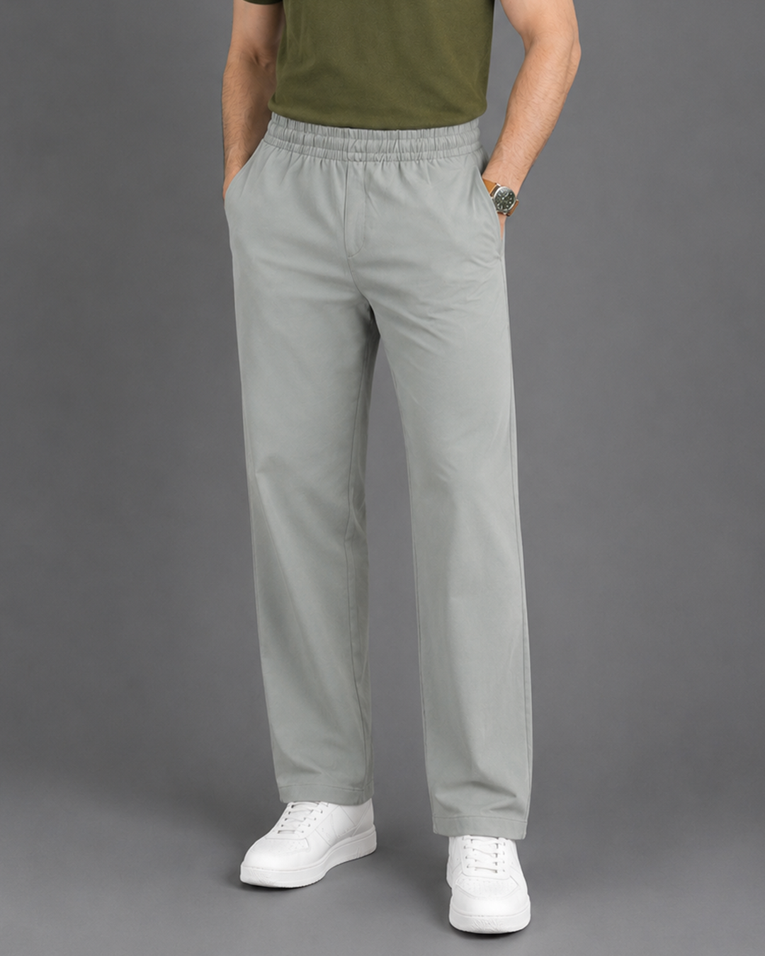 Brshka Pique Trouser Unisex - Green
