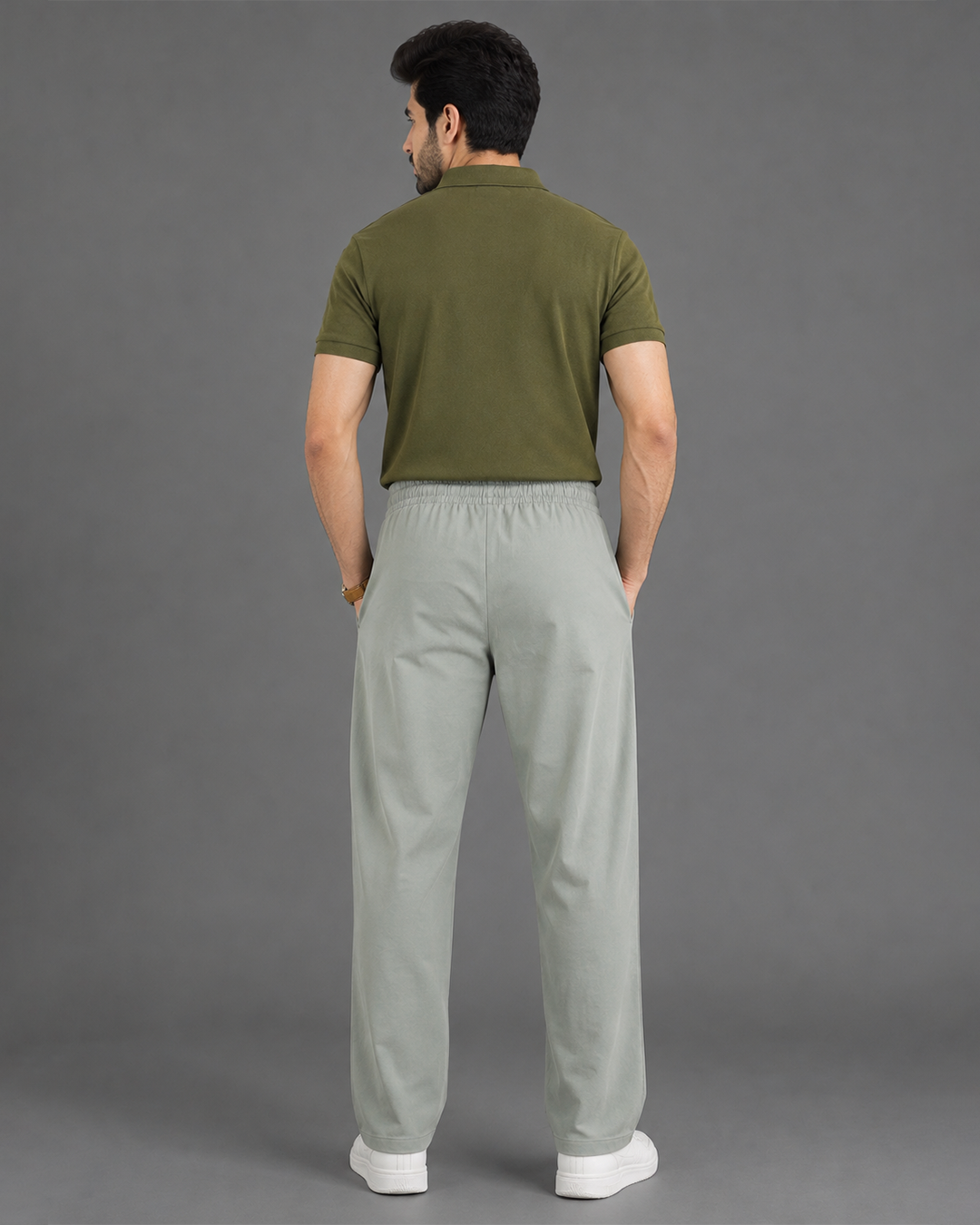 Brshka Pique Trouser Unisex - Green