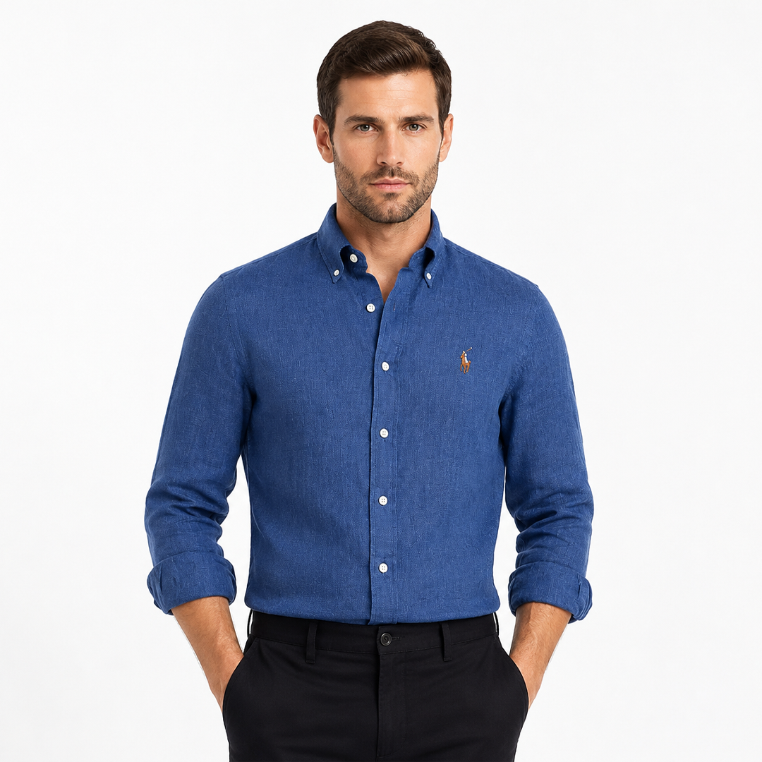 RL Linen Shirt - Blue
