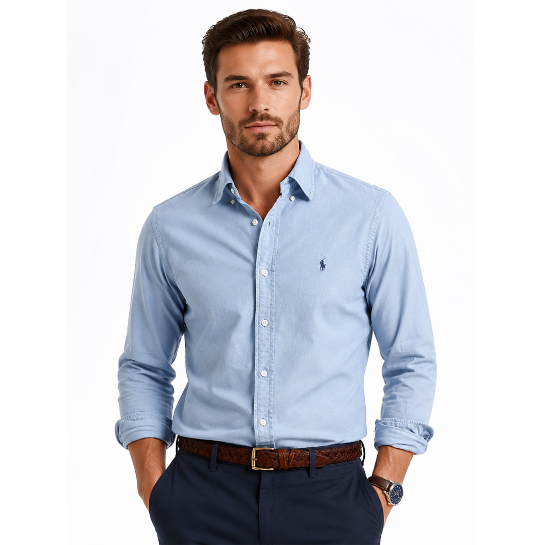 RL Button-Down Collor Shirt - Violet