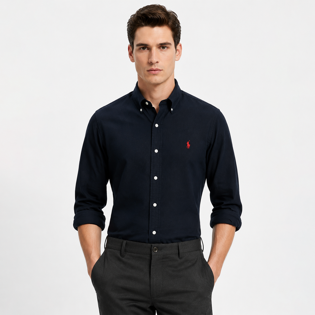 RL Button-Down Collor Shirt - Black