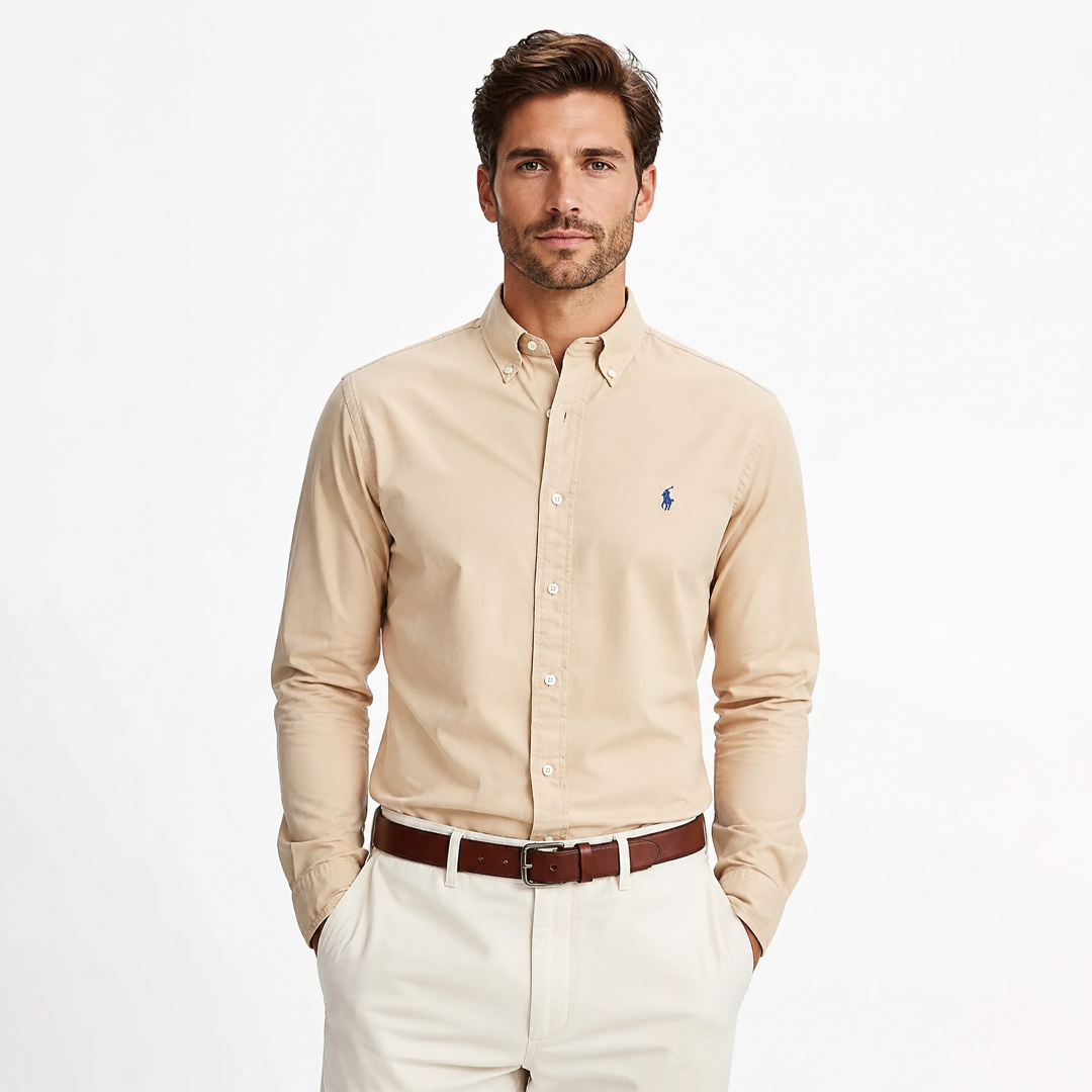 RL Button-Down Collor Shirt - Beige