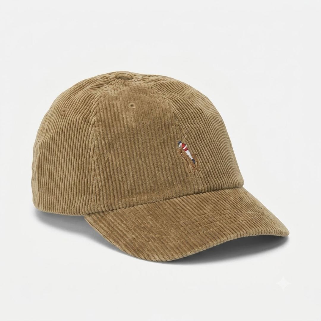 RL Corduroy Cap- Brown