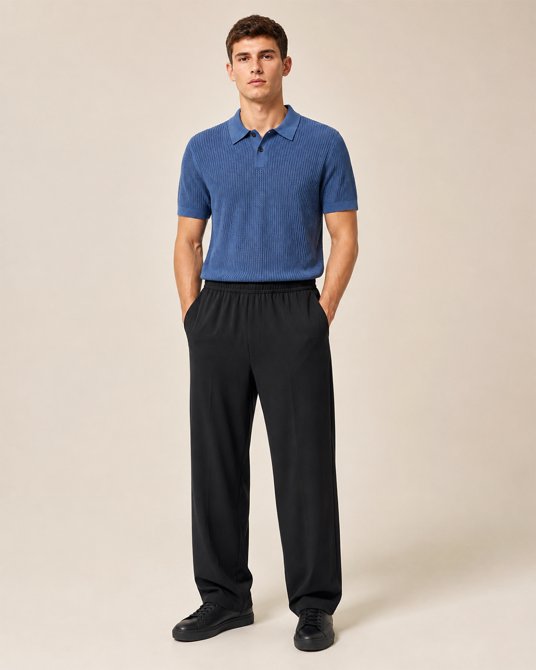 Brshka Pique Trouser Unisex - Black