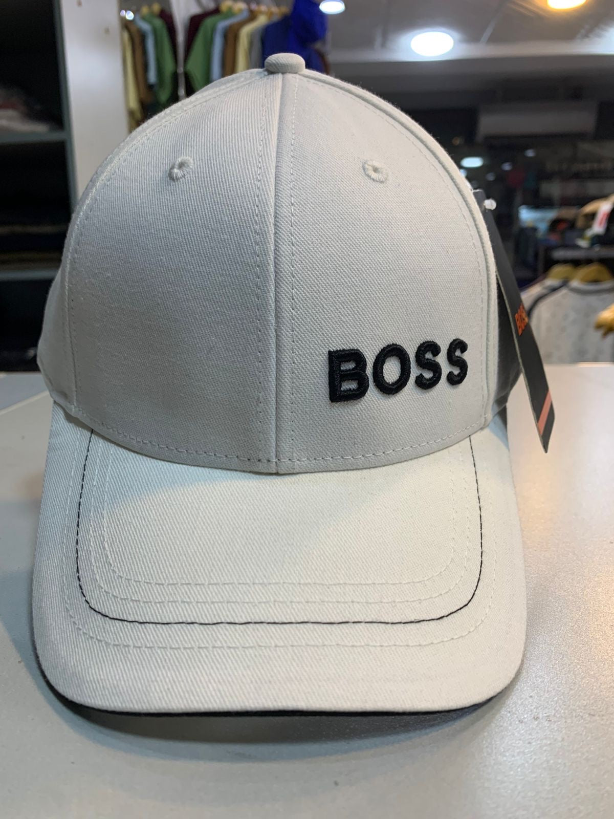 BOS Cap - White (Black Logo)