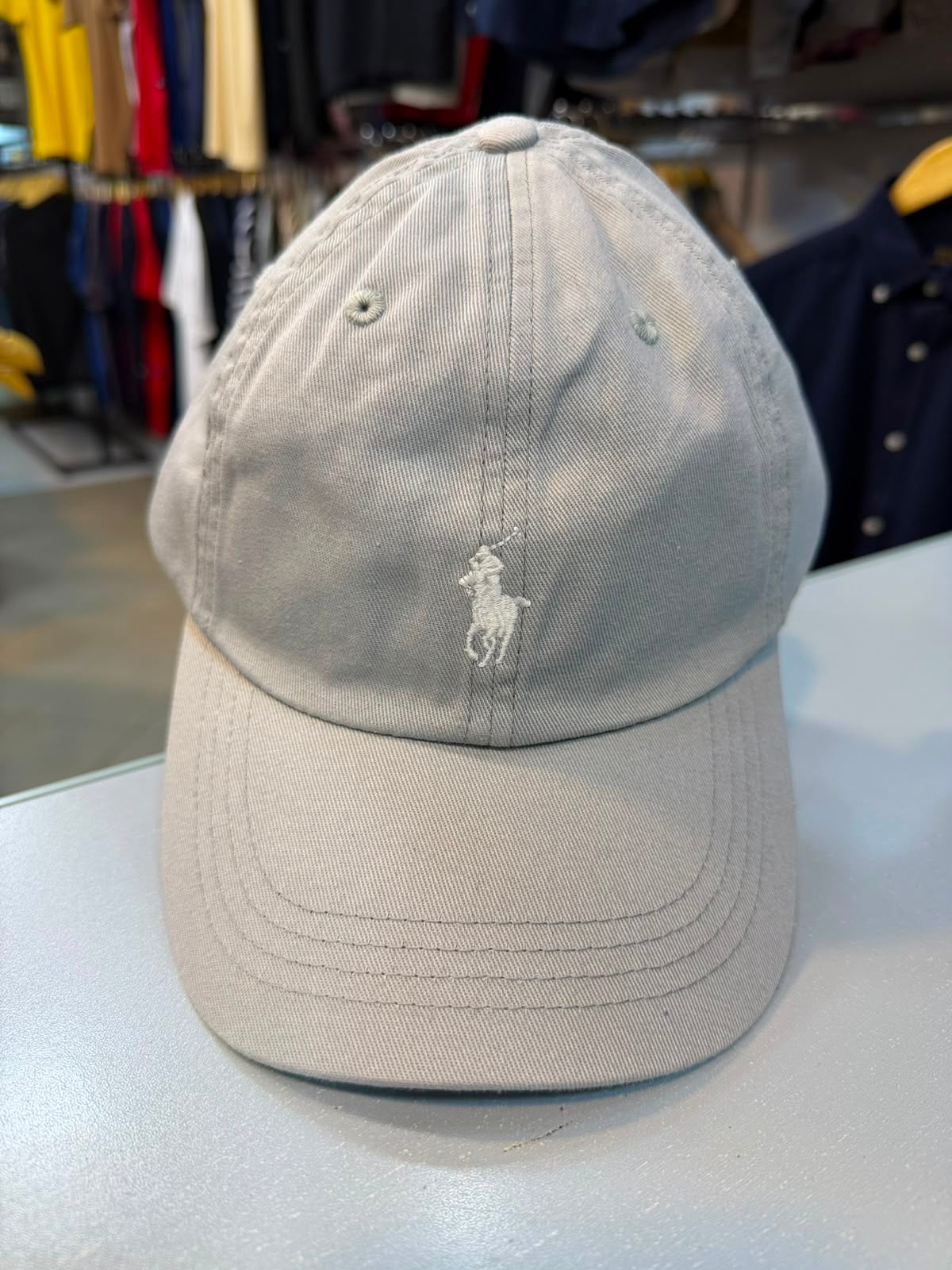 RL Sun Cap (Small Pony) - Light Grey