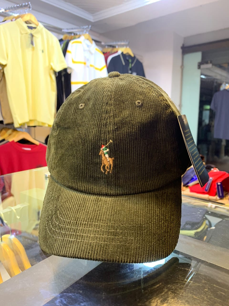 RL Corduroy Cap - Green
