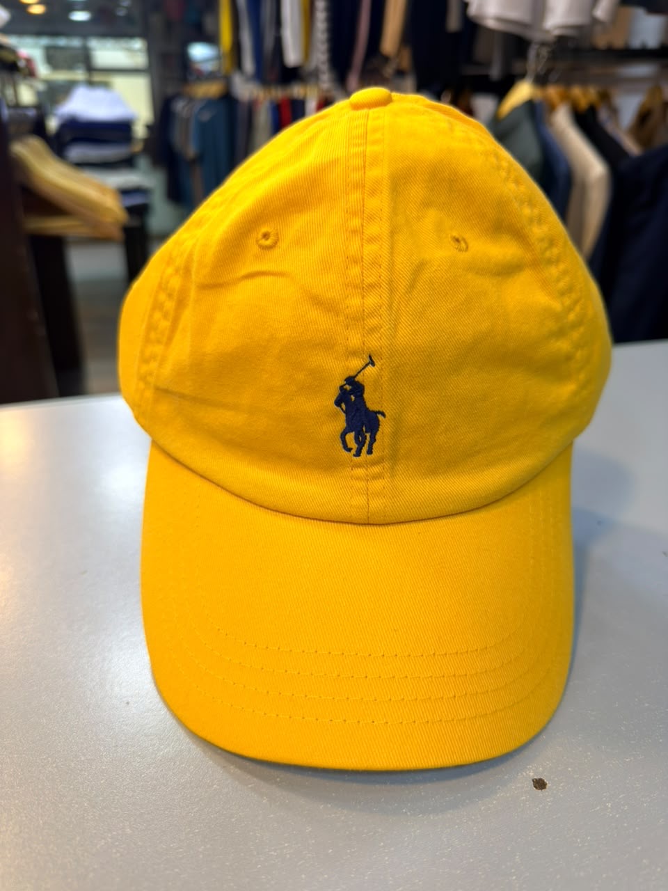 RL Sun Cap (Small Pony) - Dark Yellow (Black Logo)