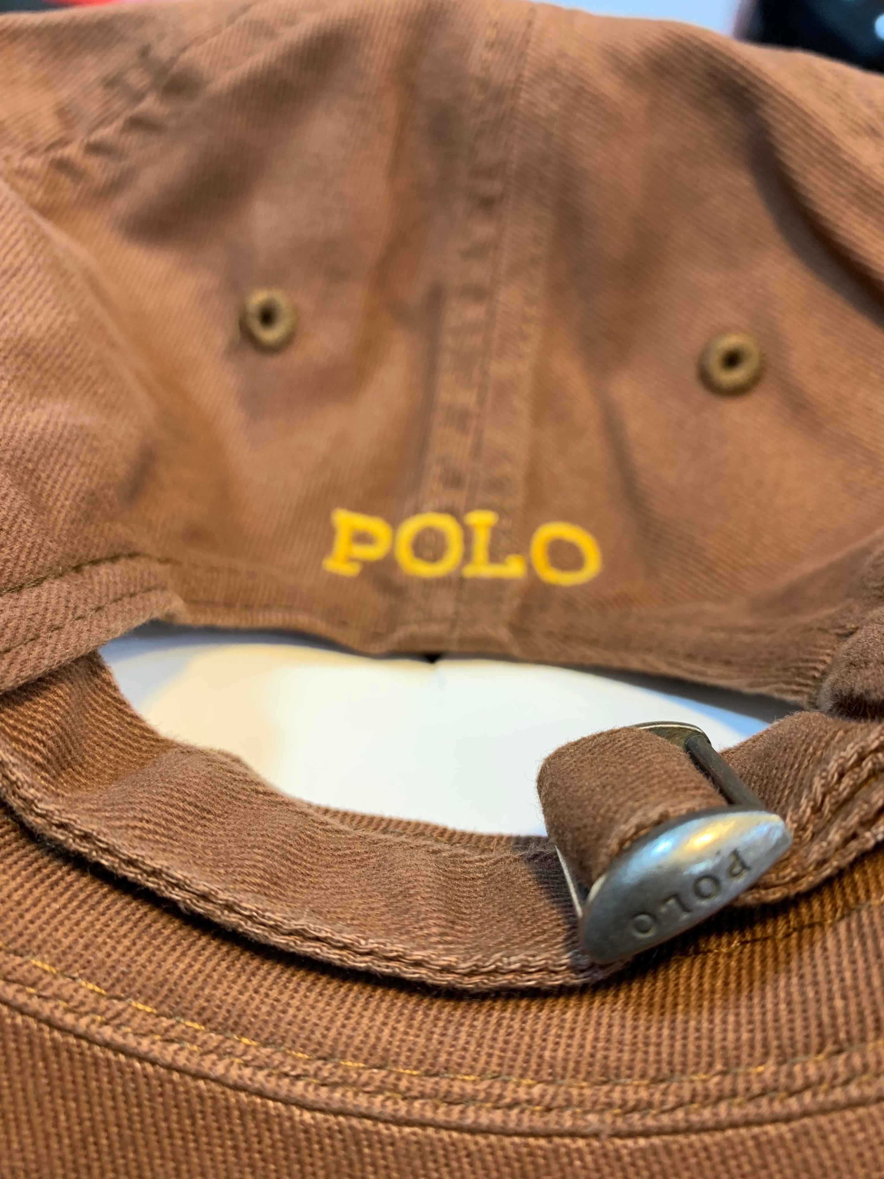 RL Sun Cap (Small Pony) - Copper Brown (Golden Logo)