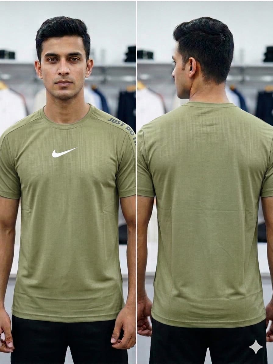 Nk Dri Fit T Shirt- Navy Blue