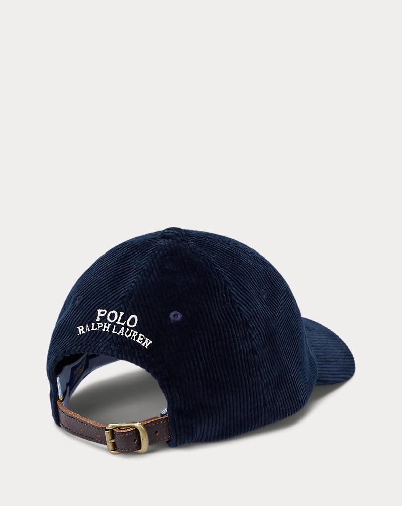 RL Corduroy Cap- Black