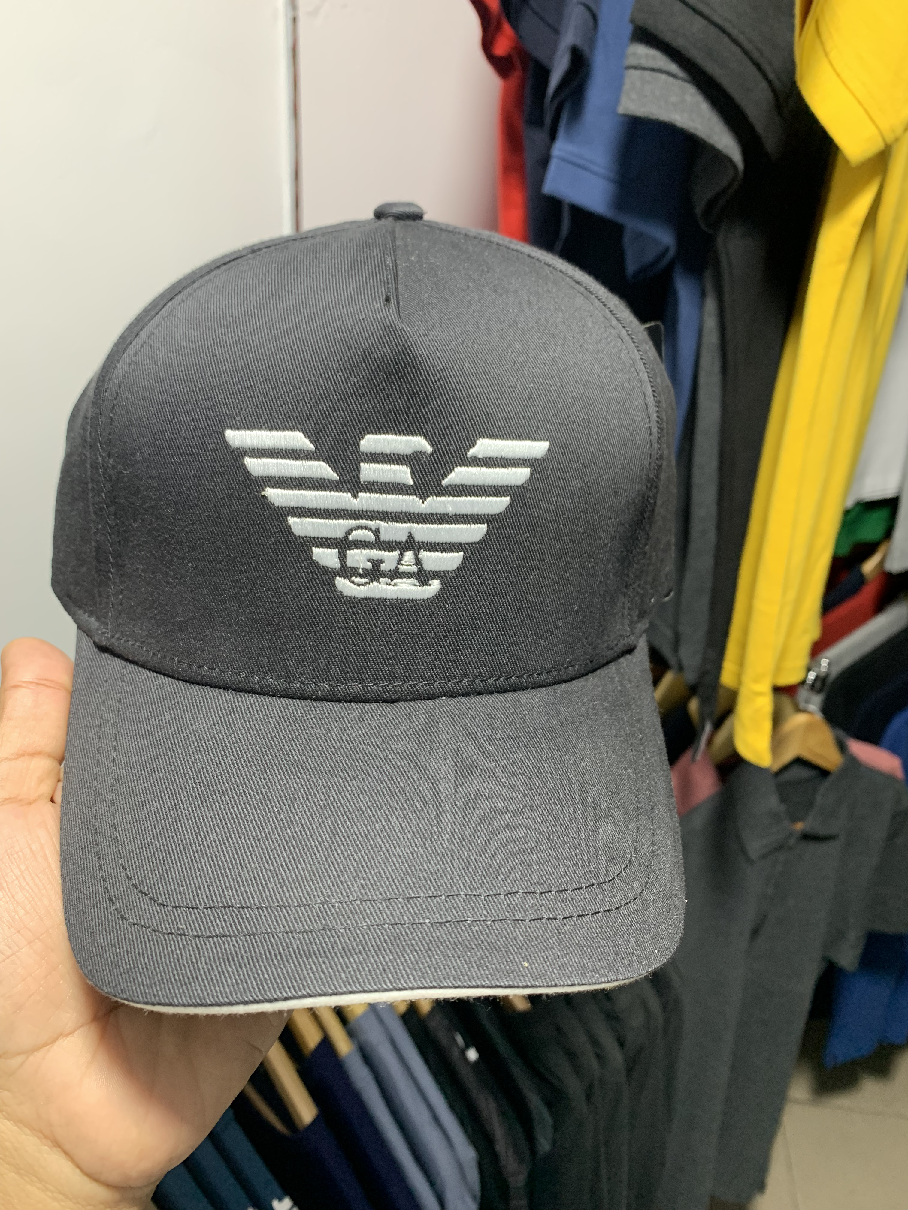 Arm Large Logo Cap Grey