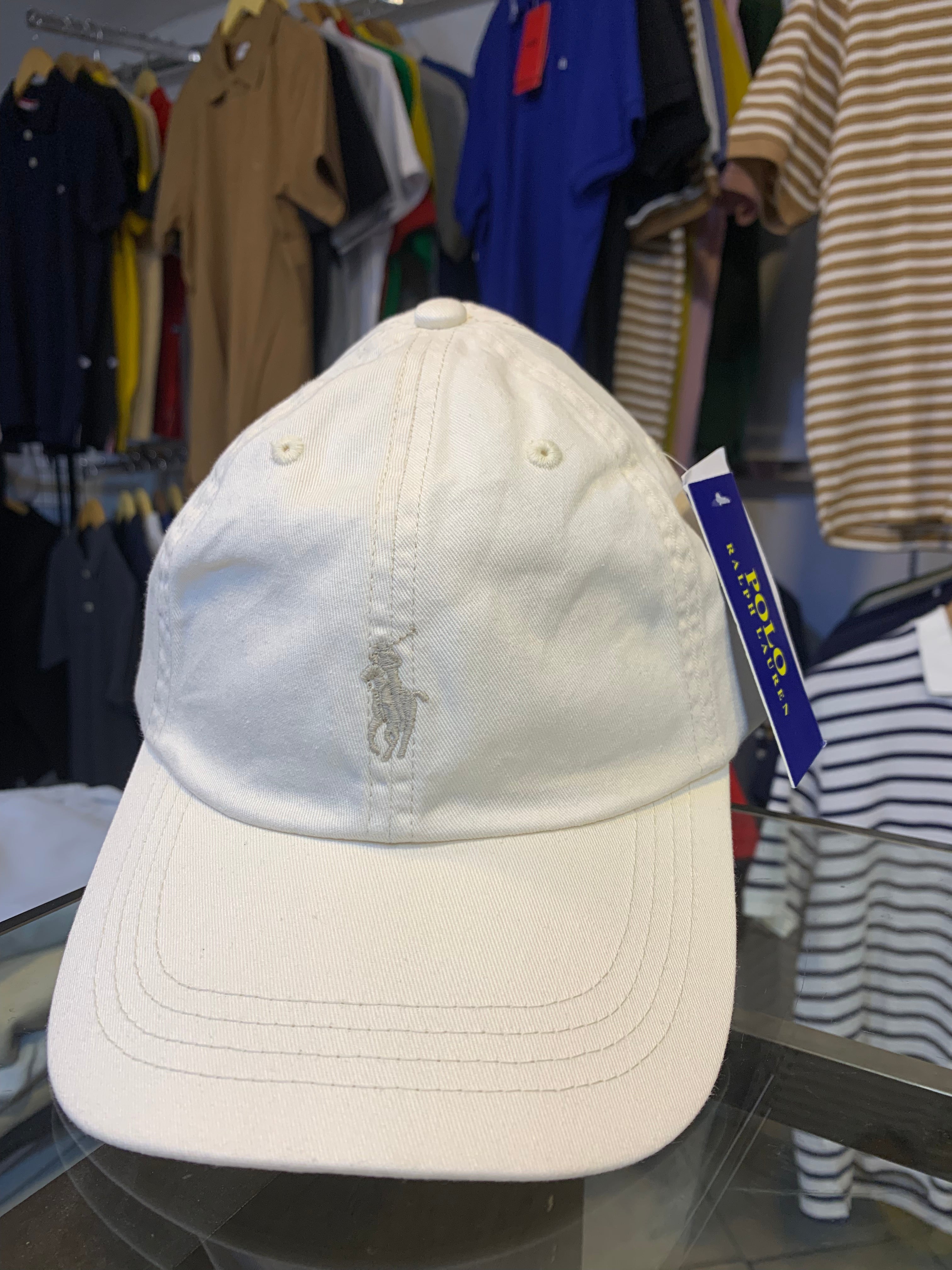 RL Sun Cap (Small Pony) - Off White / Cream