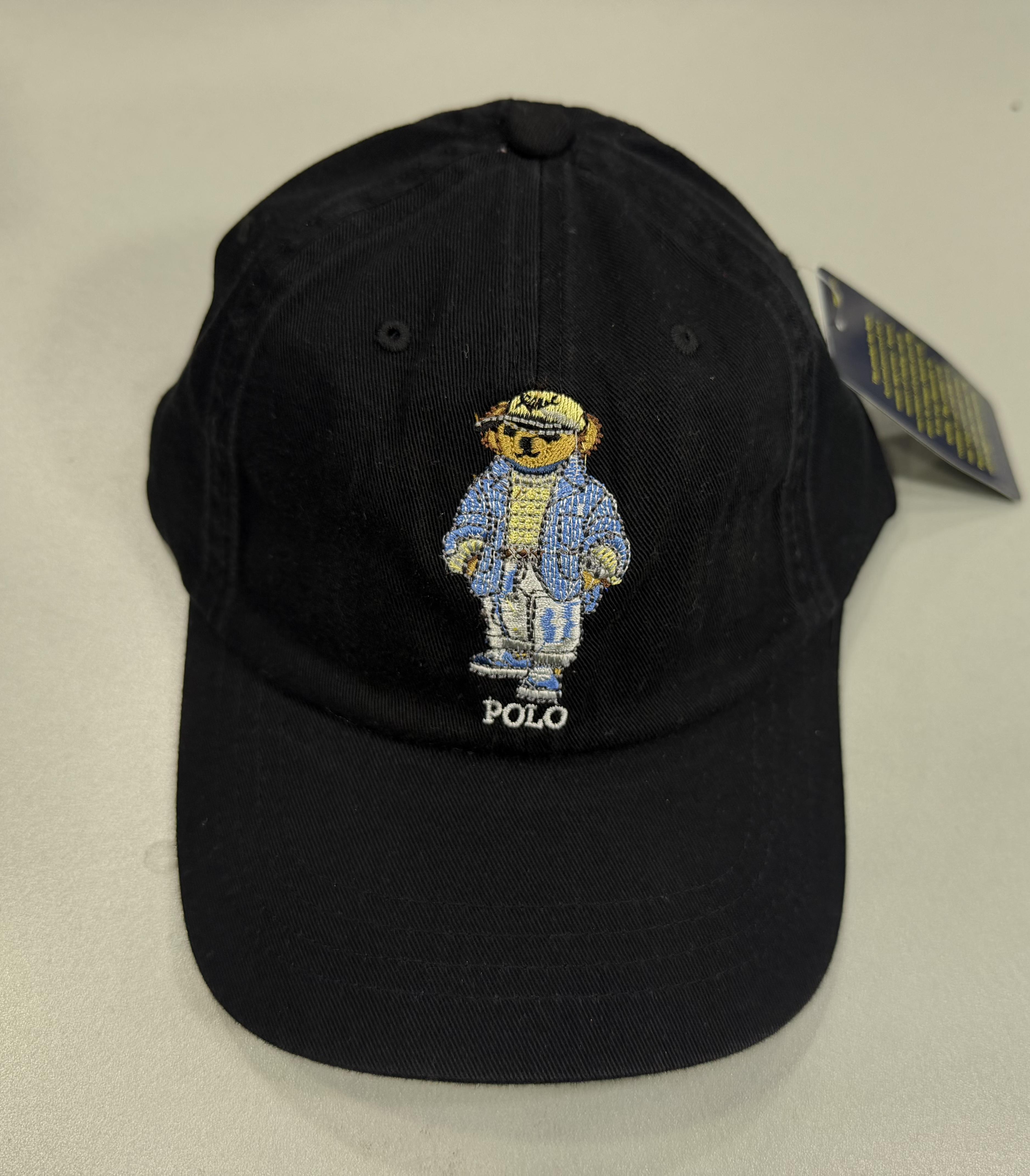 RL Bear Sun Cap - Black