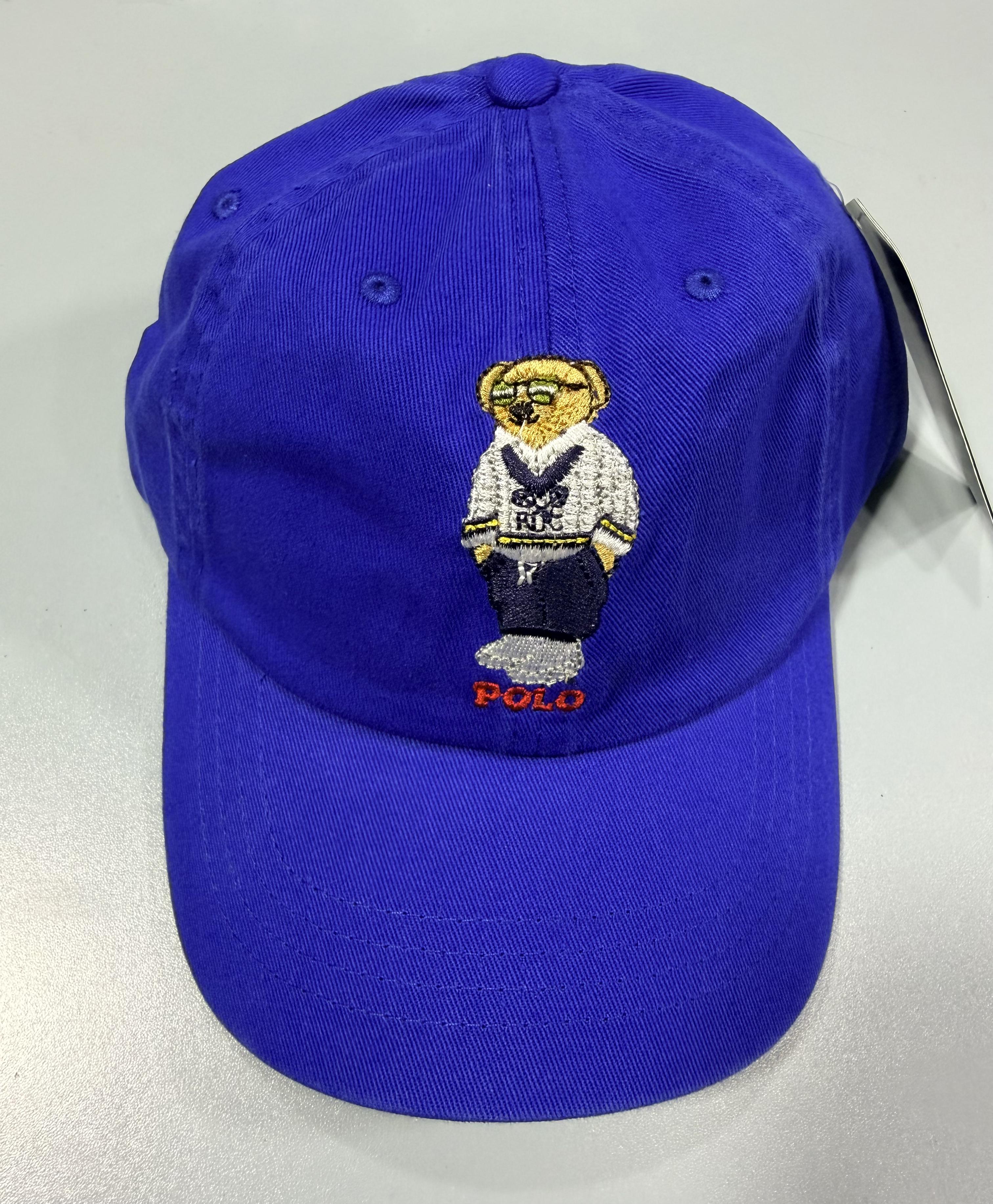 RL Bear Sun Cap - Blue