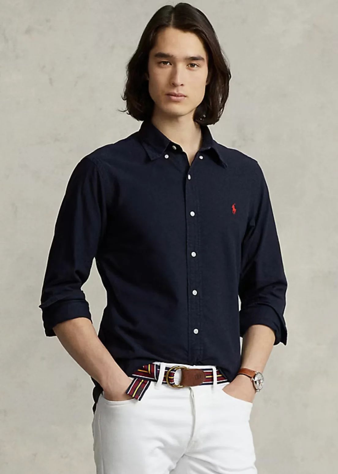 RL Button-Down Collor Shirt - Black