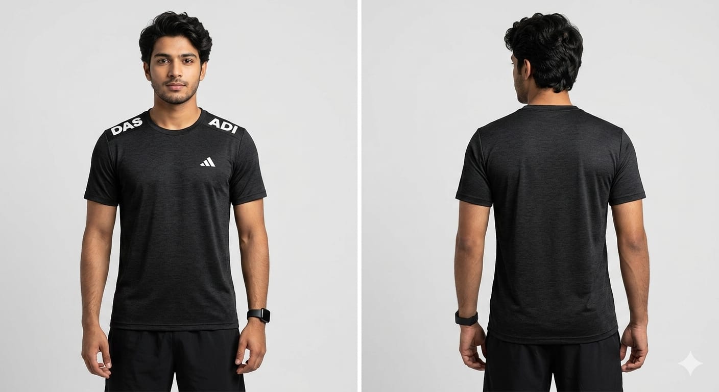 Adds Dri Fit T Shirt- Black